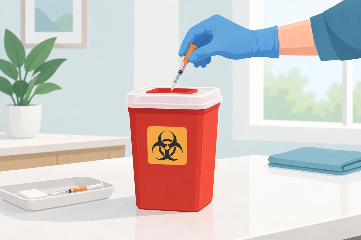 How to Dispose Sharps Containers at Home Safely